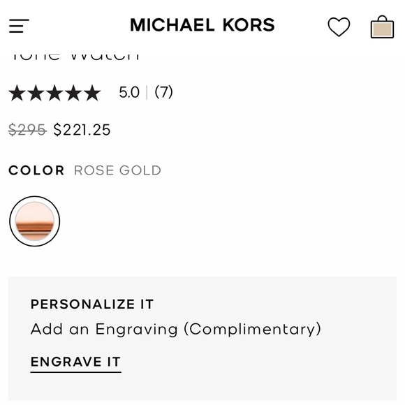 NWT Michael Kors Rose Gold Watch. Rhinestones Accent with original packaging - Picture 6 of 9